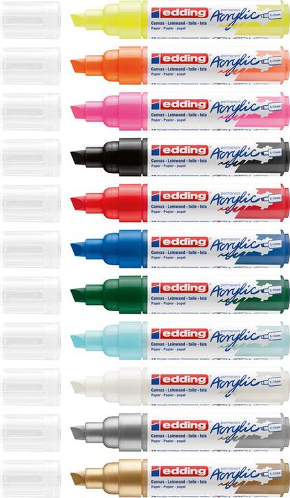 Image du produit Edding Marqueur acrylique 5000 (Rose néon, 10 mm, 1 x)