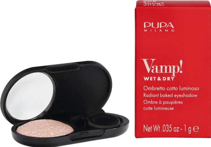 Actual product image Pupa Milano Highly pigmented eyeshadows Vamp! (Compact Eyeshadow) 1.5 g - Shade: 208 Ballerina (208 Ballerina Pink)