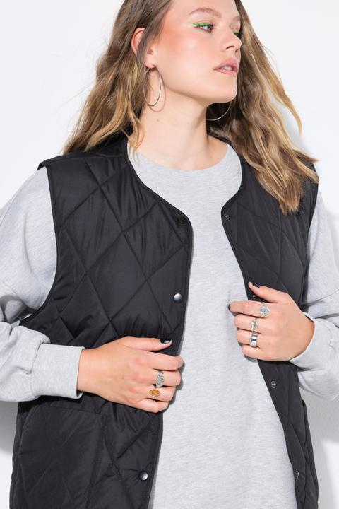 Actual product image Studio Untold Light-Steppweste, Oversize Shape, Druckköpfe (56)