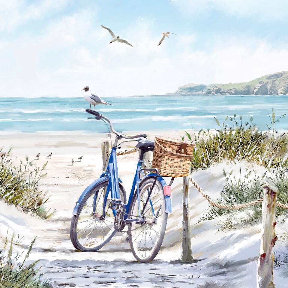 Ambiente, Servietten, Bike at the Beach (20 x, 33 x 33 cm)