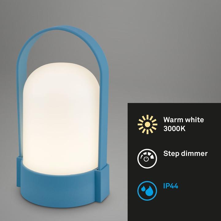Image du produit Briloner ASA Akku LED Tischleuchte - Touchdimmer - Blau