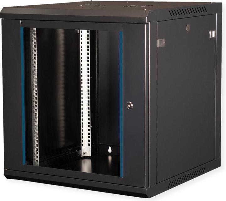 Value 19-Zoll Wandgehäuse 12HE 600x600mm schwarz, Bausatz (12 RU, 19 inch rack)