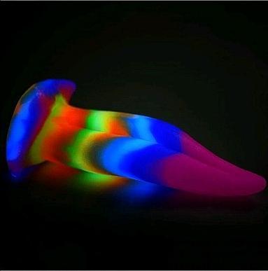 Actual product image Creature Cocks Glowinthedark Unicorn Tongue Dildo