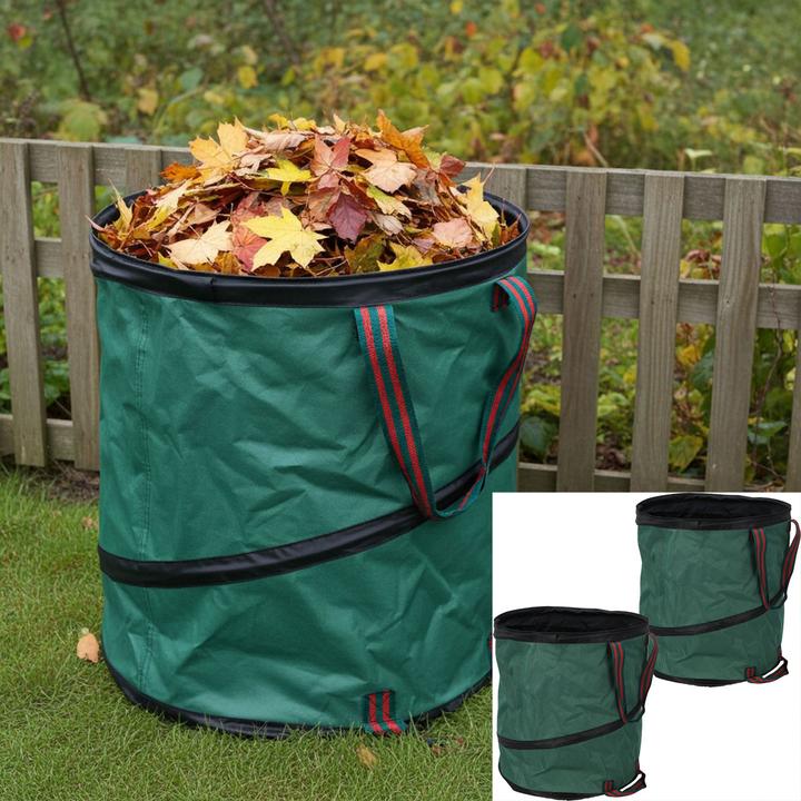 Produktbild ProGarden 2er-Set Garten Abfallsack Pop-up, grün, 85 Liter (85 l)