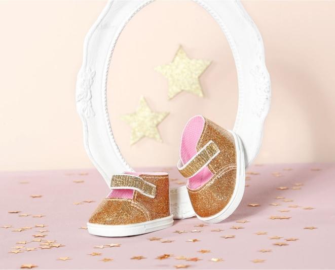 Actual product image Baby Annabell Shoes Gold 43cm