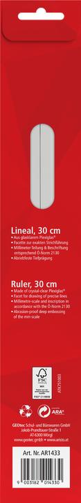 Produktbild Aristo Lineal Plastik 30cm (30 cm)