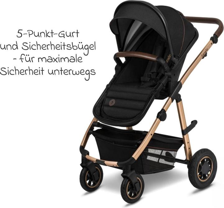 Image du produit Lionelo Poussette combinée Amber 2 en 1 Black Onyx