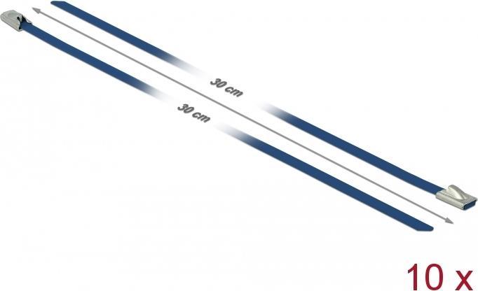 Actual product image Delock Stainless steel cable tie 300x4,6 10 pcs. (Metal cable ties, 300 mm, 10 pcs.)