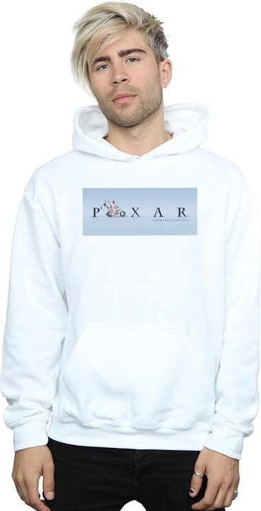 Immagine prodotto Disney Toy Story 4 Duke Caboom Pixar Studios Logo Felpa con Cappuccio Uomo (5XL)