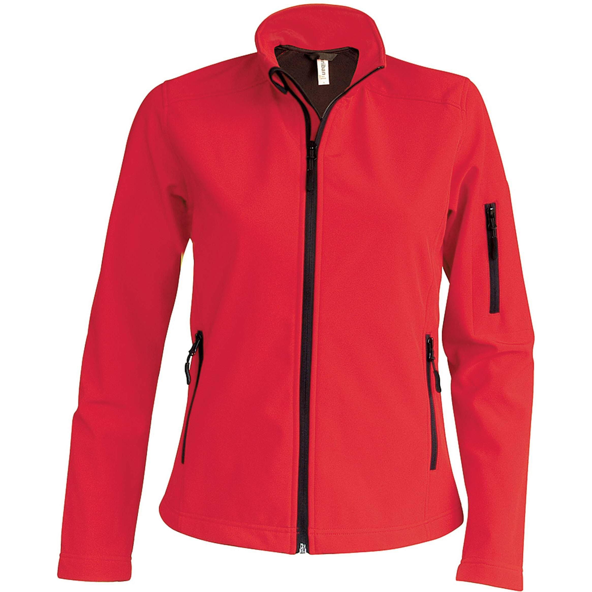 Kariban, Damen, Jacke, Softshell (M), Rot, M