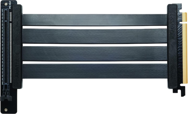 Actual product image Phanteks PCI-E 4.0 x16 riser ribbon cable, 90 degrees
