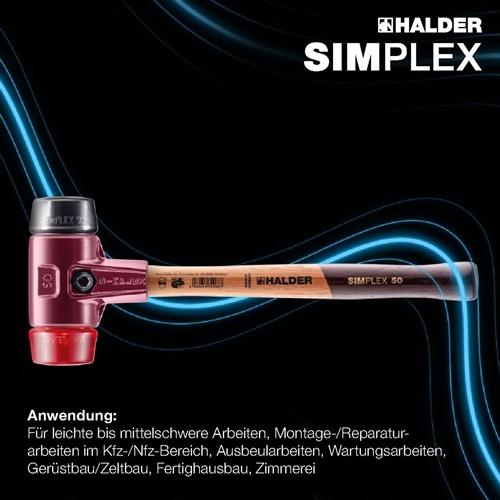 Produktbild Halder SIMPLEX-Schonhammer 50 GUMMIK./PLASTIK TE SIMPLE (1130 g)