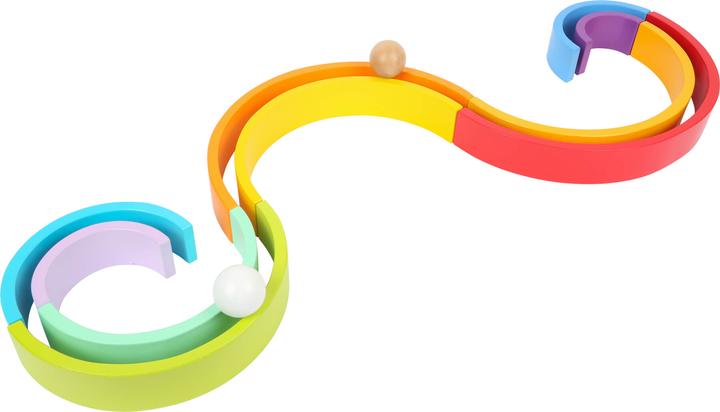 Actual product image small foot Wooden blocks rainbow XL