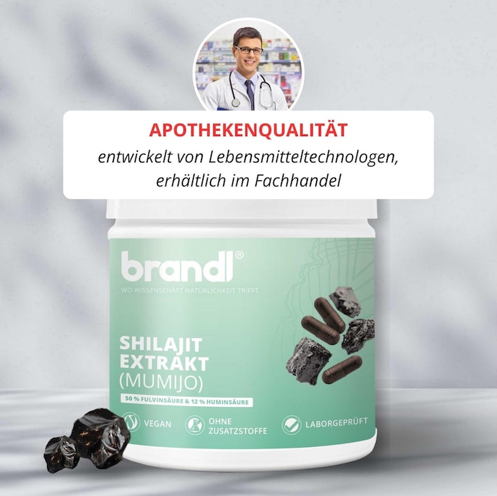Produktbild Brandl Shilajit Extrakt (1 Stück, Kapseln, 80 g)