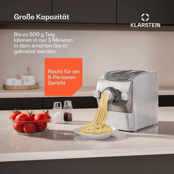 Image du produit Klarstein Elektrische Pastamaschine mit 7 Aufsätzen