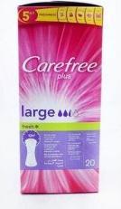 Actual product image Carefree Plus Large Panty Liners Fresh Fragrance 20Pcs (20x)