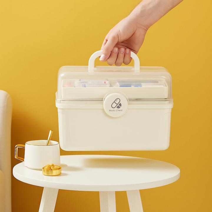 Produktbild Relaxdays Hausapotheke zum Ausklappen