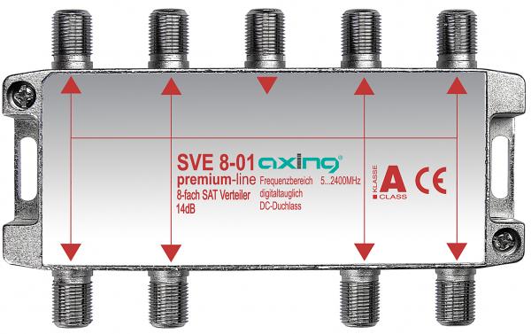 Actual product image Axing SVE 8-01 Cable splitter gray