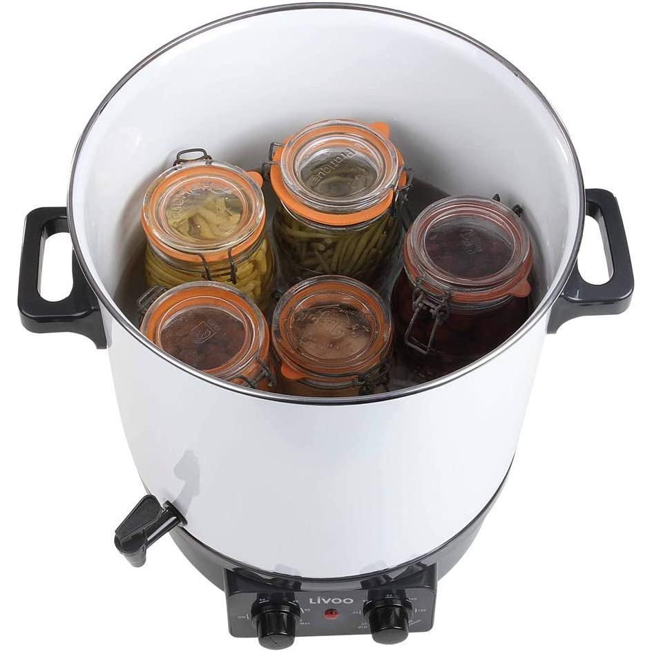 Thumbnail - Livoo Elektrischer Sterilisator für Einmachgläser, Einkochautomat, Schwarz, Weiss