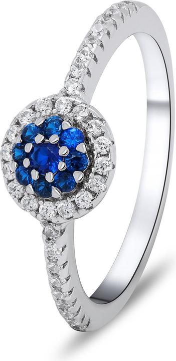 Immagine prodotto Brilio Argento - Bellissimo anello in argento con zirconi RI030W - Circuito: 54 mm (54, 925 Argento)