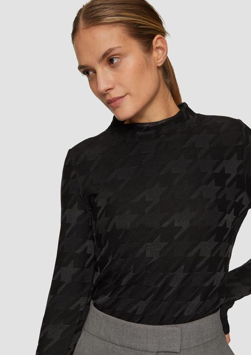 Image du produit S.Oliver T-Shirt T-Shirt mit Hahnentrittmuster (48)