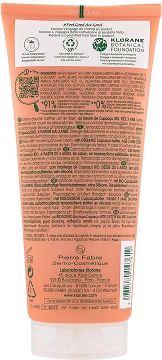 Immagine prodotto Klorane Crema doccia con latte di rosa (200 ml)