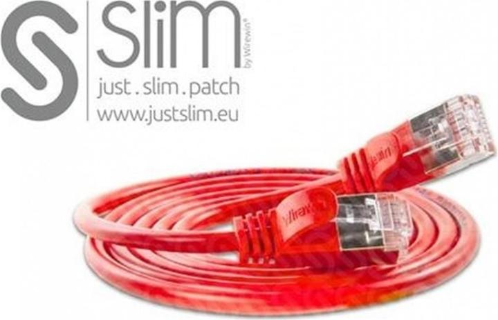 Produktbild Wirewin Slim Pachkabel: F/FTP, 7.5m, rot (U/FTP, CAT6, 7.50 m)