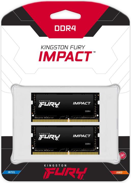 Image du produit Kingston FURY Impact (2 x 16GB, 2666 MHz, RAM DDR4, SO-DIMM)
