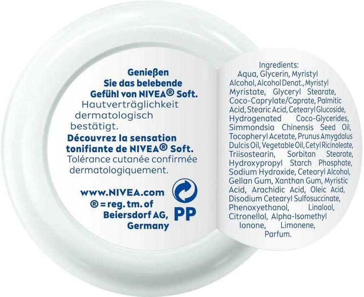 Actual product image NIVEA Soft refreshing moisturising cream pot mini (Body cream, 50 ml)