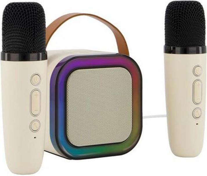 Produktbild TOP Mini Karaoke Set mit 2 Wireless Mikrofonen