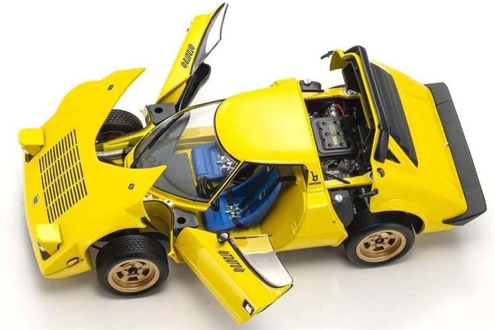 Actual product image Kyosho Lancia Stratos HF 1975 Gelb, 1:18