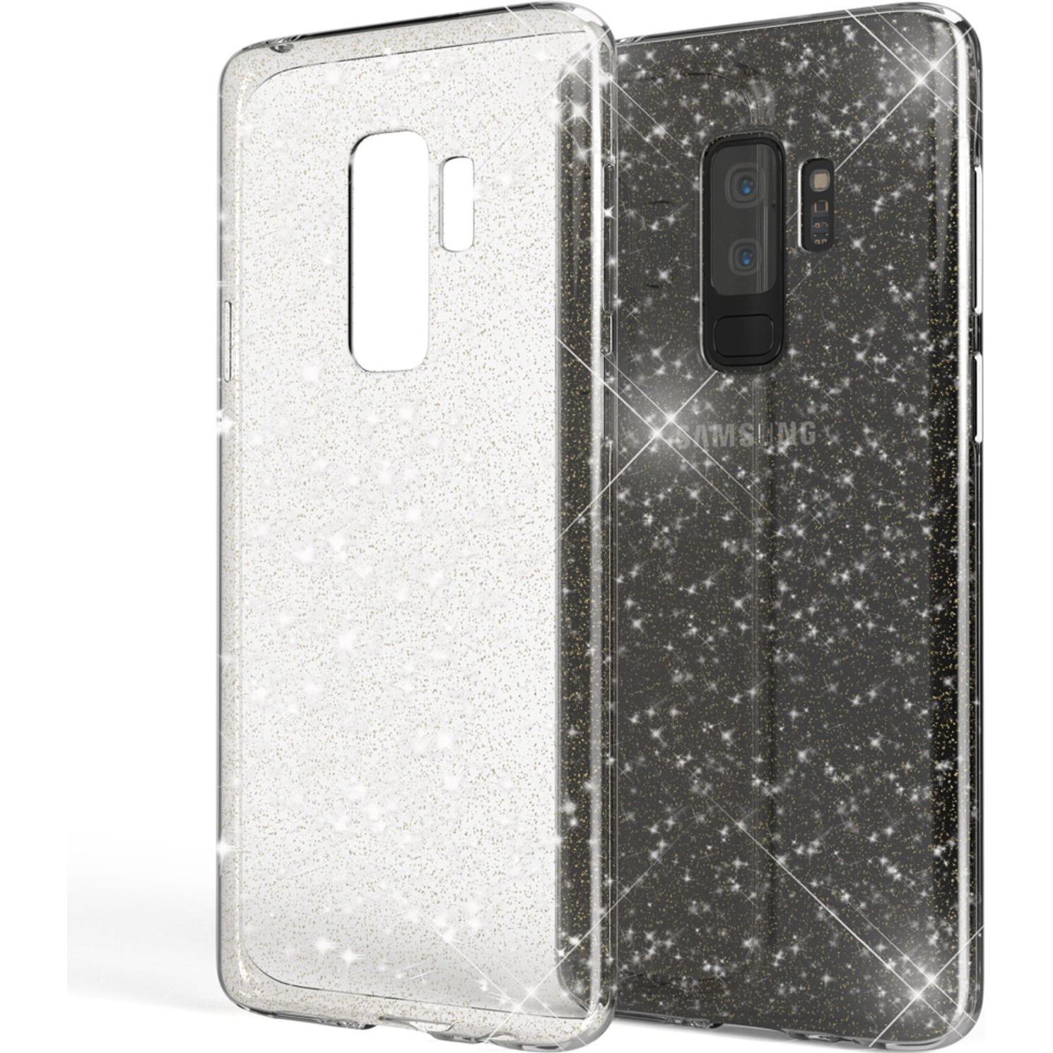 Nalia Glitter Handyhülle (Samsung Galaxy S9+), Smartphone Hülle, Transparent