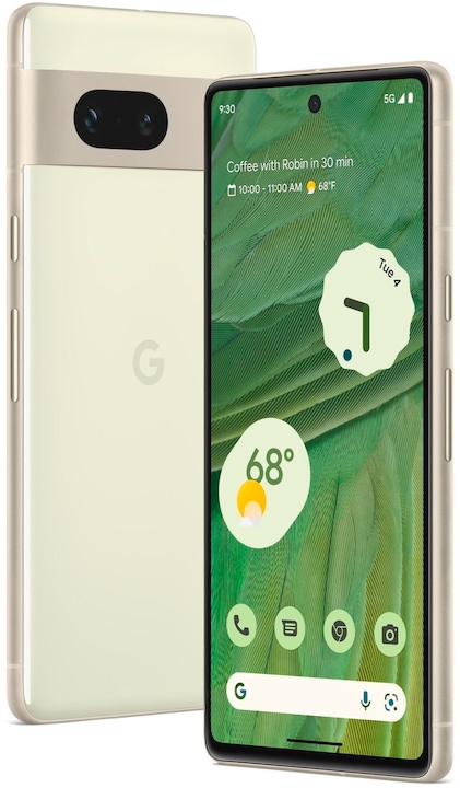 Google Pixel 7 (128 GB, Lemongrass, 6.30", SIM + eSIM, 50 Mpx, 5G)