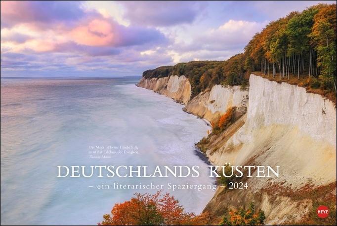 Actual product image Germany's Coasts - A Literary Walk Calendar 2024