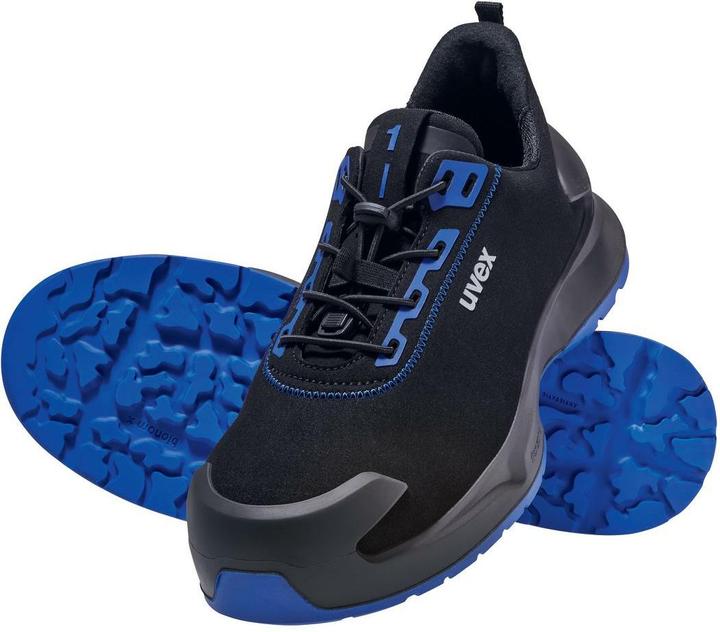 Produktbild Uvex Sports uvex 1 x-craft Halbschuhe S2 68149 schwarz, blau Weite 12 Grösse 50 (S2, 50)
