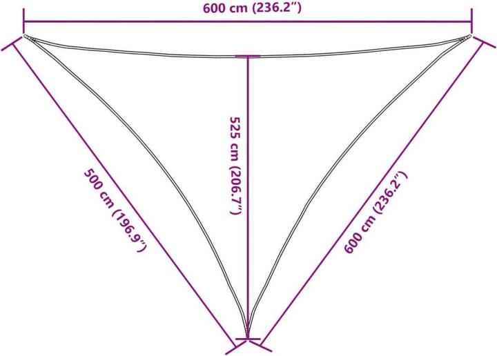 Actual product image vidaXL Awning (5 x 6 x 6 m)