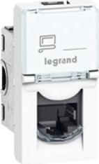 Legrand MOSAIC computer one-piece RJ45 cat.6a STP 1M (076573) (S/STP, CAT6a, 1 m)