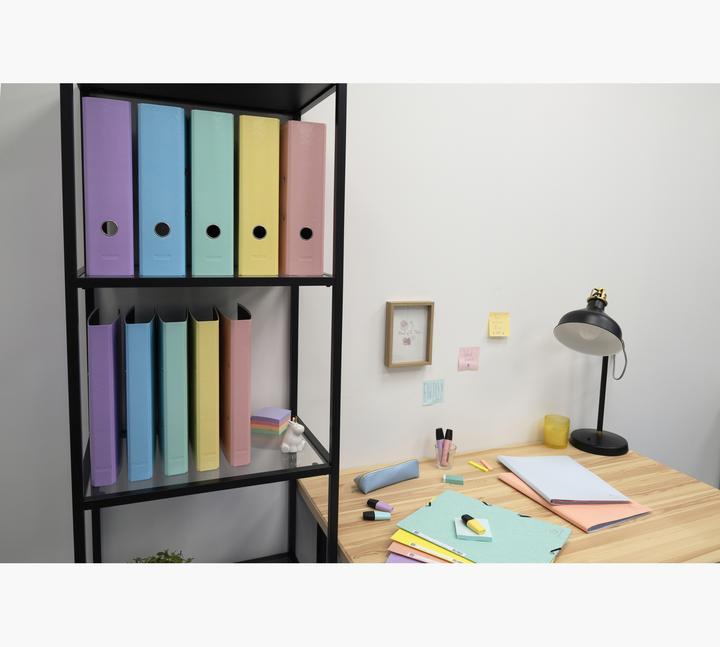 Produktbild Exacompta Ordner Aquarel, DIN A4, 80 mm, farbig sortiert (A4, 80 mm, 10 Stück)