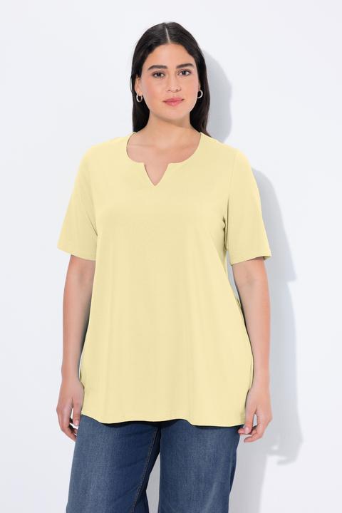 Actual product image Ulla Popken Essential Notch Neck Stretch Tee (46, 48)