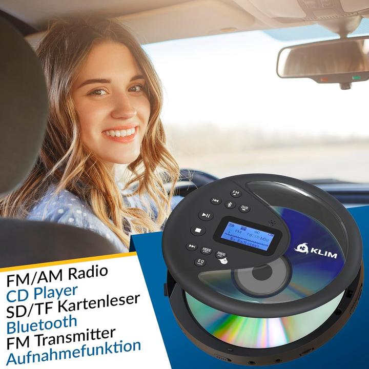 Actual product image Fourze Tragbarer CD-Player mit Bluetooth