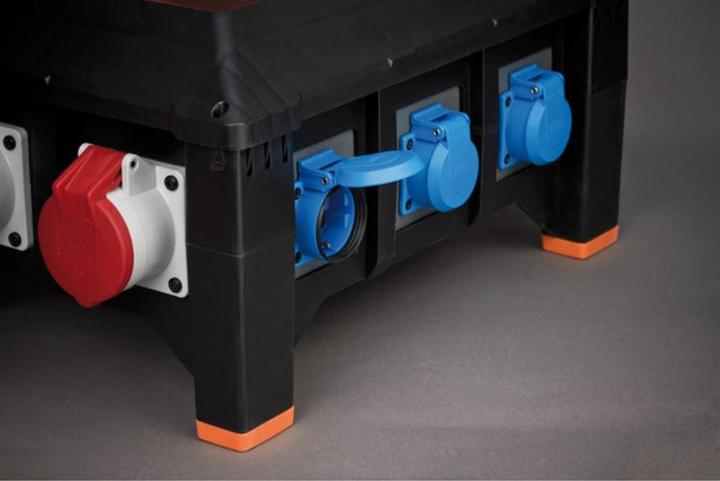 Actual product image Brennenstuhl Rubber construction power distribution BSV 5-63A FI 2m H07RN-F 5G16,0 CEE32A+2x16A, 6x230V