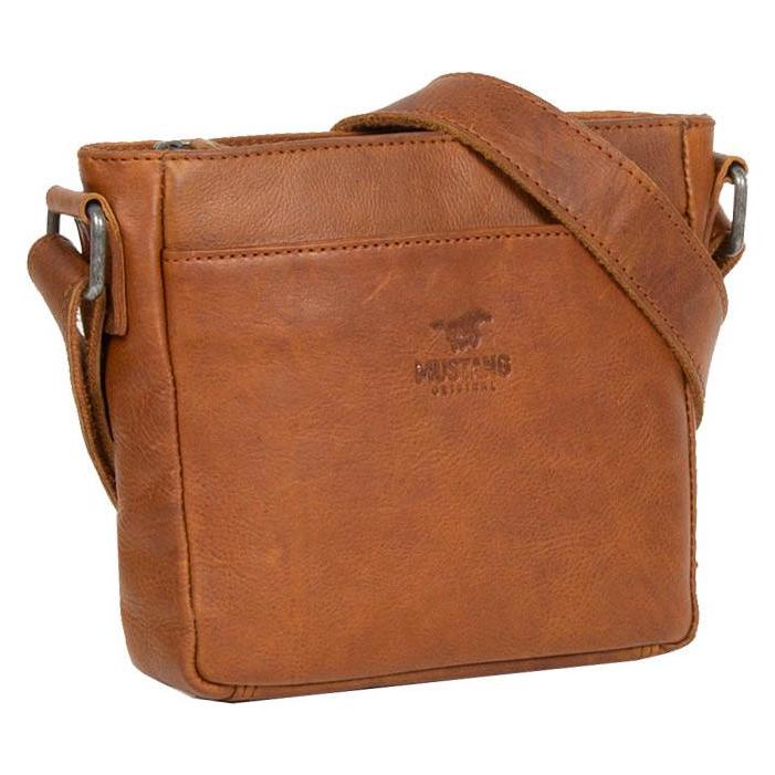 Mustang, Damen, Handtasche, Catania Leather Crossbody Bag, Braun