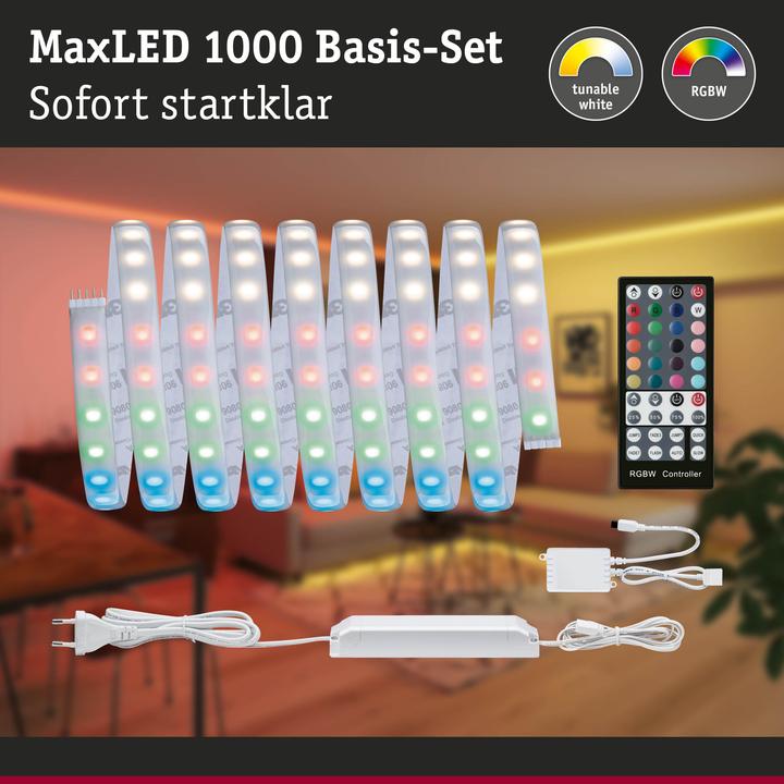 Produktbild Paulmann MaxLED 1000 Stripe Set (RGBW, Neutralweiss, 300 cm, Indoor)