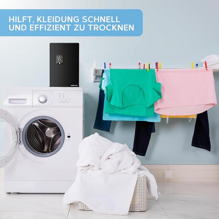 Produktbild Monhouse Luftentfeuchter mit Fernbedienung und Timer (29 m²)