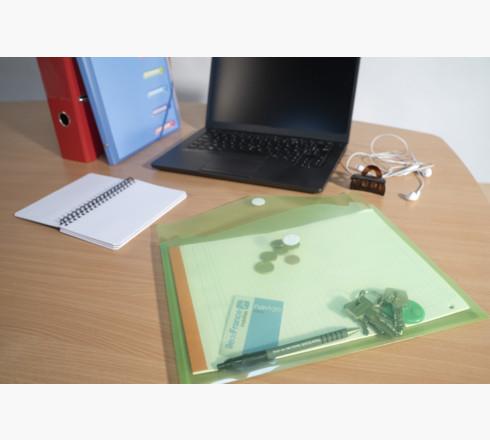 Image du produit Exacompta Sachet de 5 pochettes-enveloppes polypropylène - A4 - Couleurs assorties (A4, 5 x)