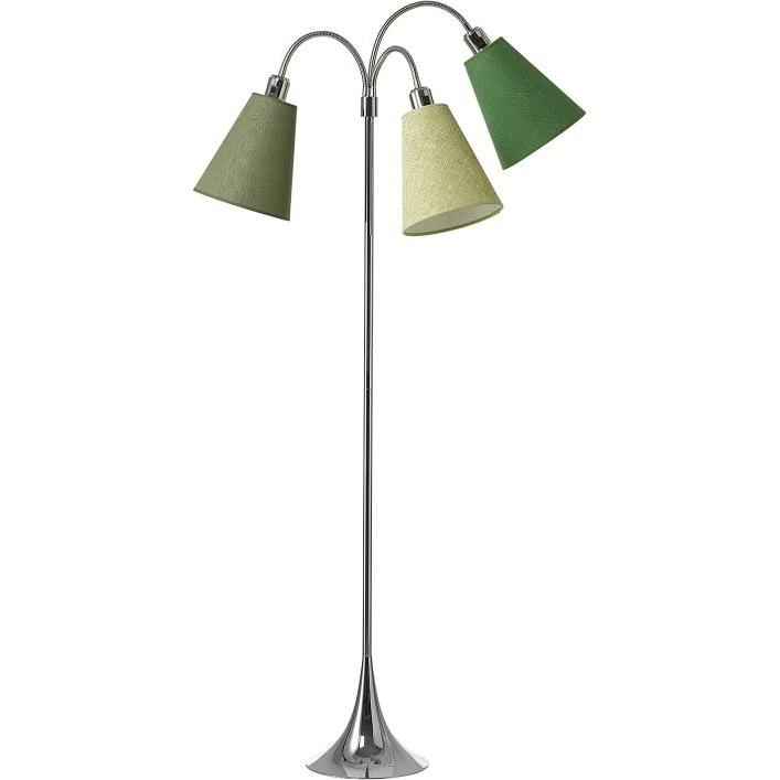 Nielsen Light, Stehlampe, TRAFIK GULVLAMPE M/AFB. PÅ ARME - KROM - No shades