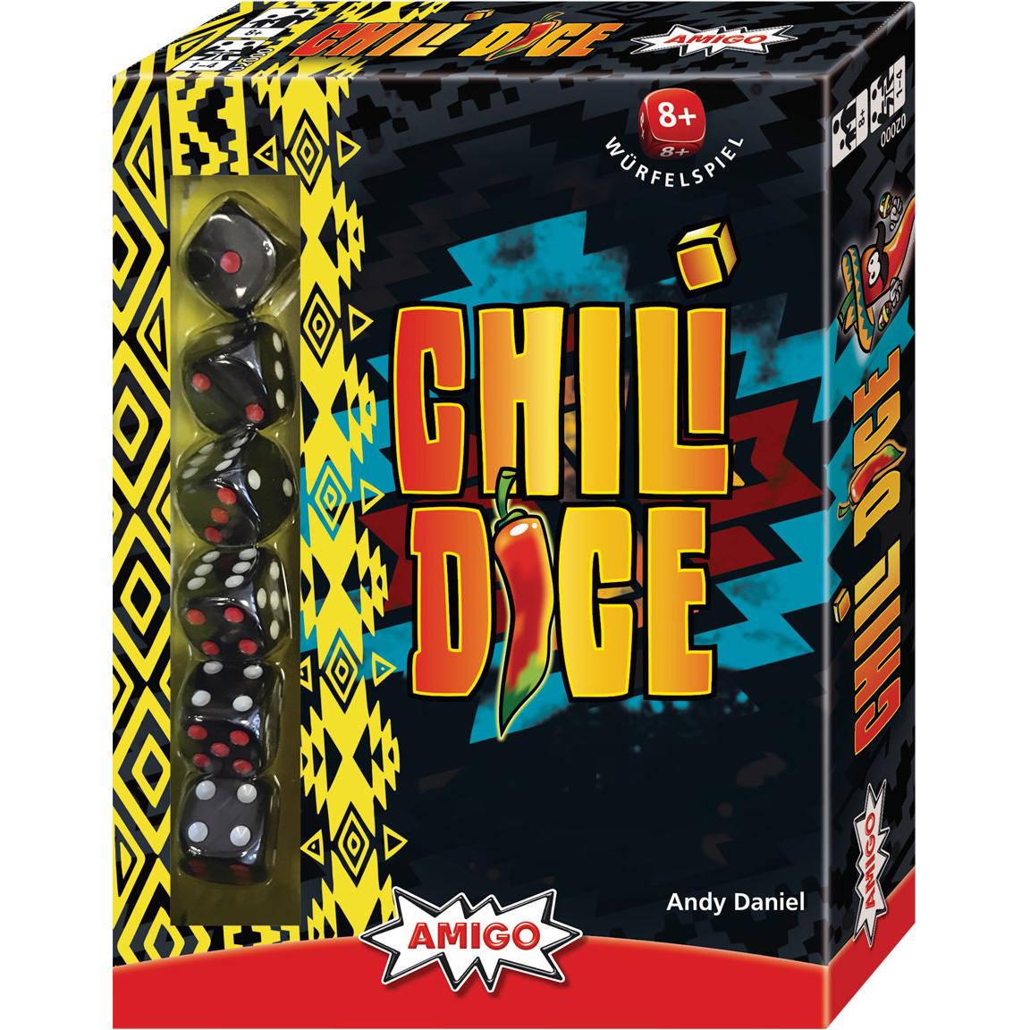 Amigo Chili Dice, d ab 8 Jahren, 1-4 Spieler, Würfelspiel, Familienspiel (Englisch, Deutsch)