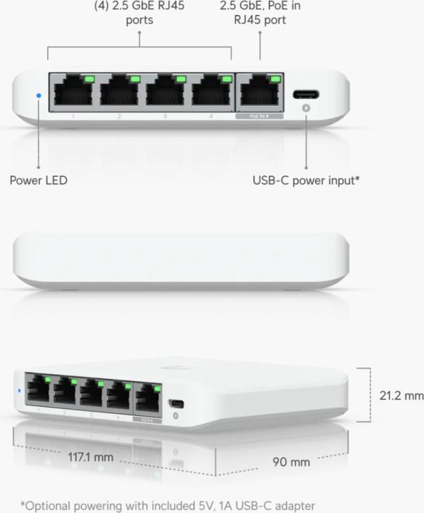 Image du produit Ubiquiti Flex Mini 2.5G (5 ports)