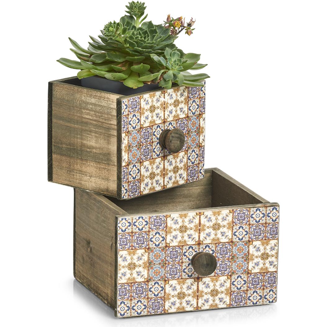 Zeller Present, Aufbewahrungsbox, Mosaik (12 x 13.5 x 11.5 cm, 1.86 l)