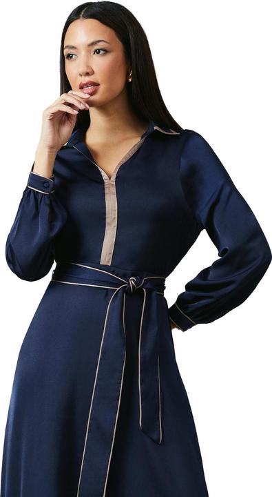 Immagine prodotto Principles Vestito Midi Dettaglio a Contrasto Collare Donna (46)